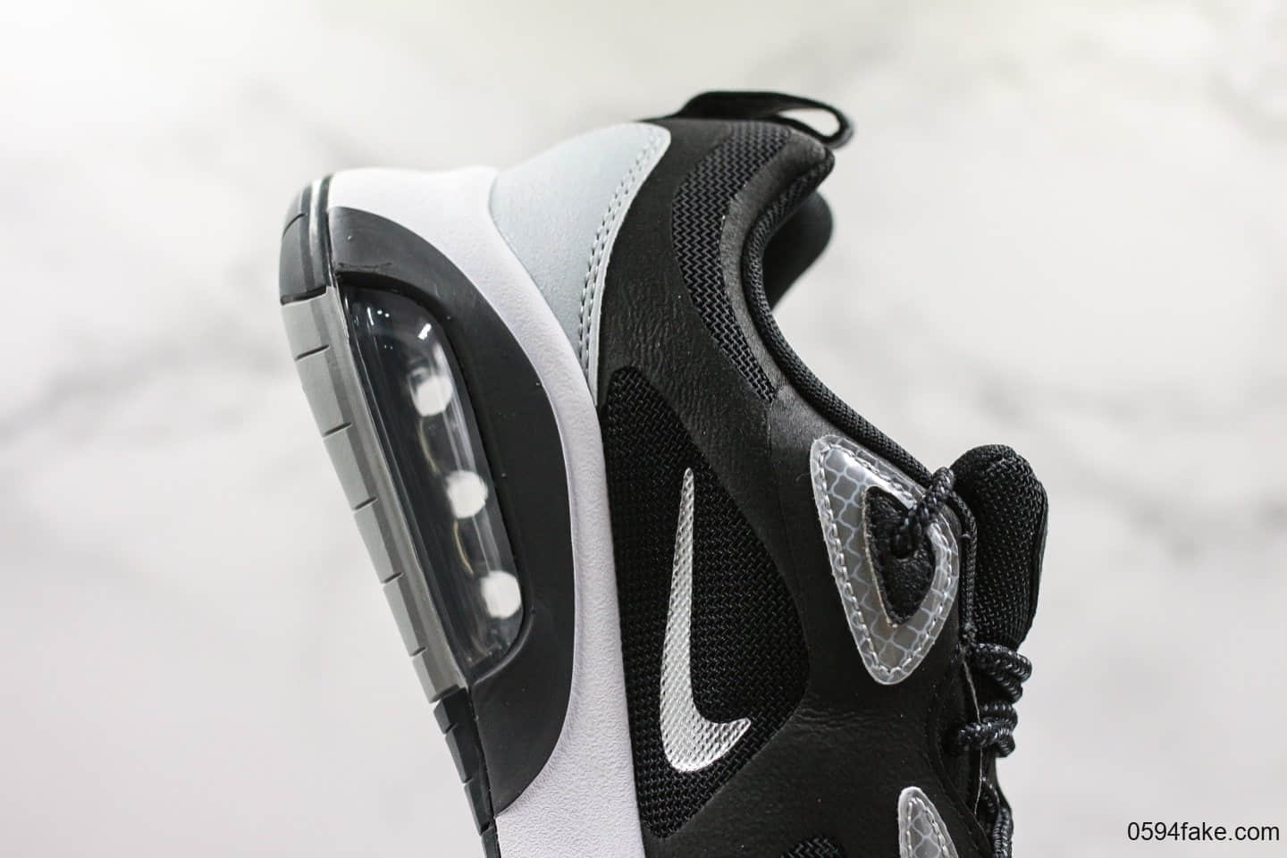 耐克Nike Air Max 200复古气垫鞋休闲跑步鞋黑白公司级官方同步二维码鞋标原盒原标区分通货 货号:BV5485-008