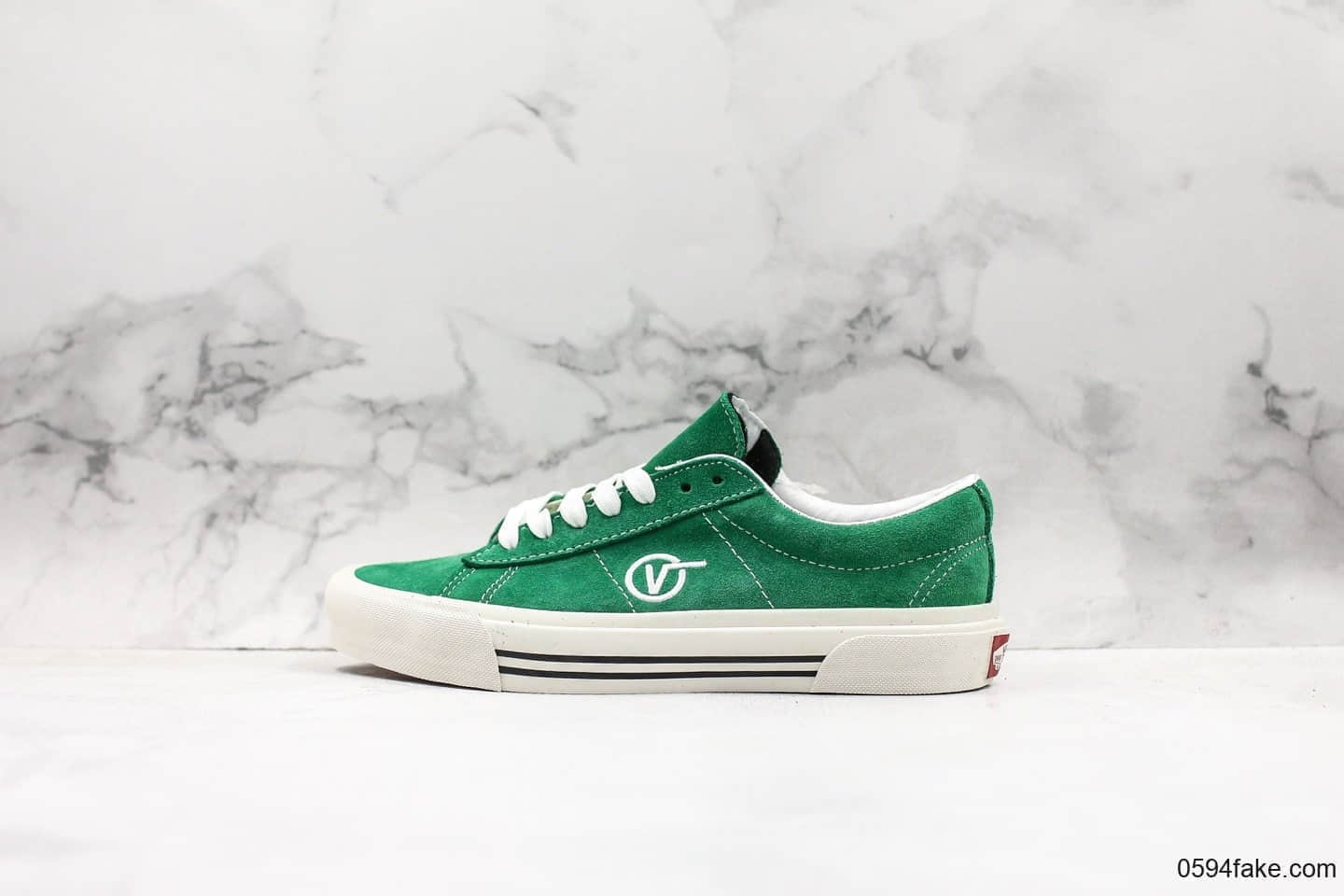 万斯Vans Sid DX 安纳海姆系列经典休闲板鞋翻毛皮滑板鞋绿色公司级带半码顶级硫化底工艺 (ID:16522) - 图片1