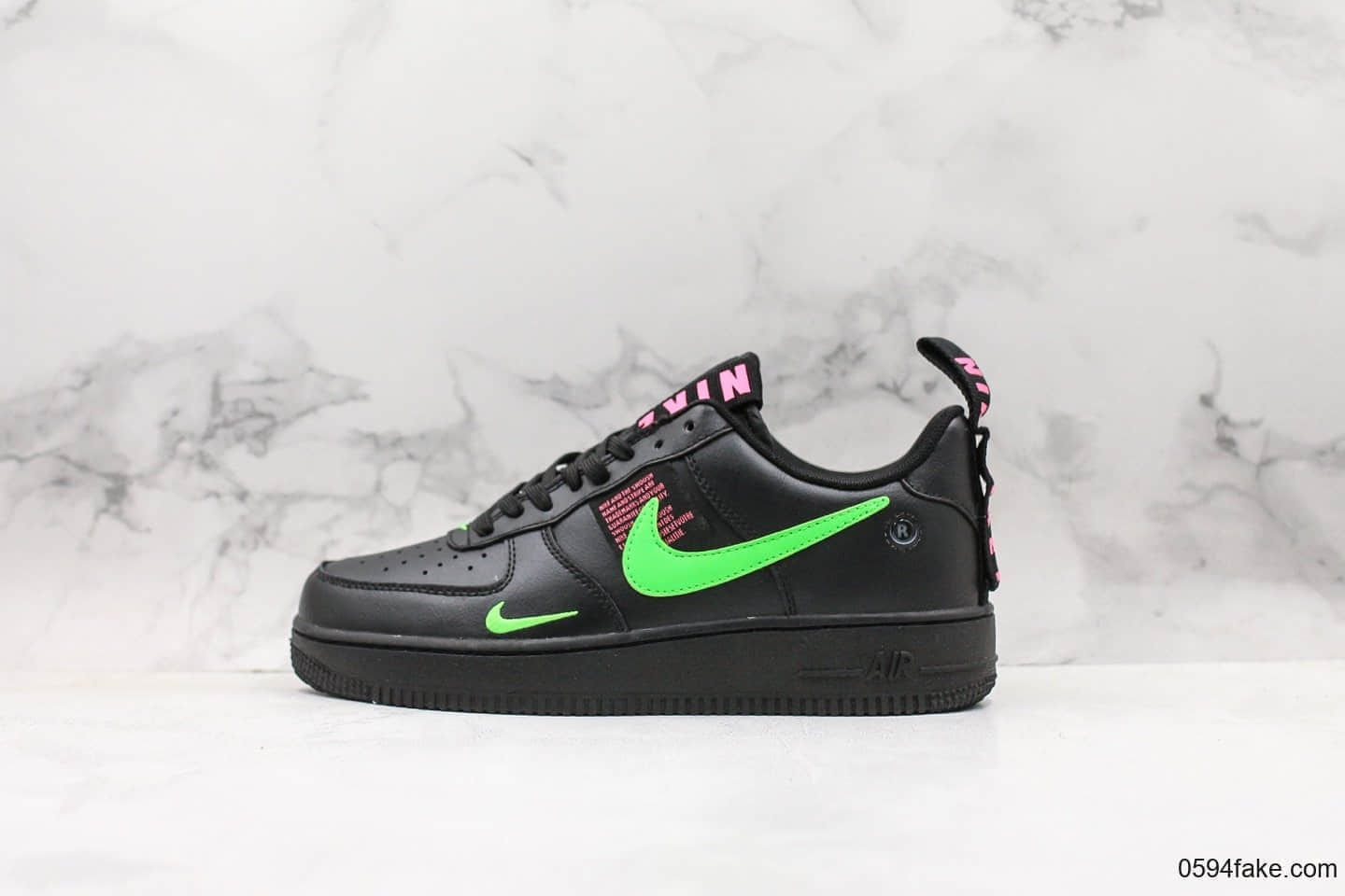 耐克Nike Air Force 1 LV8 UL纯原版本空军一号黑粉绿勾低帮休闲运动板鞋 (ID:16775) - 图片1