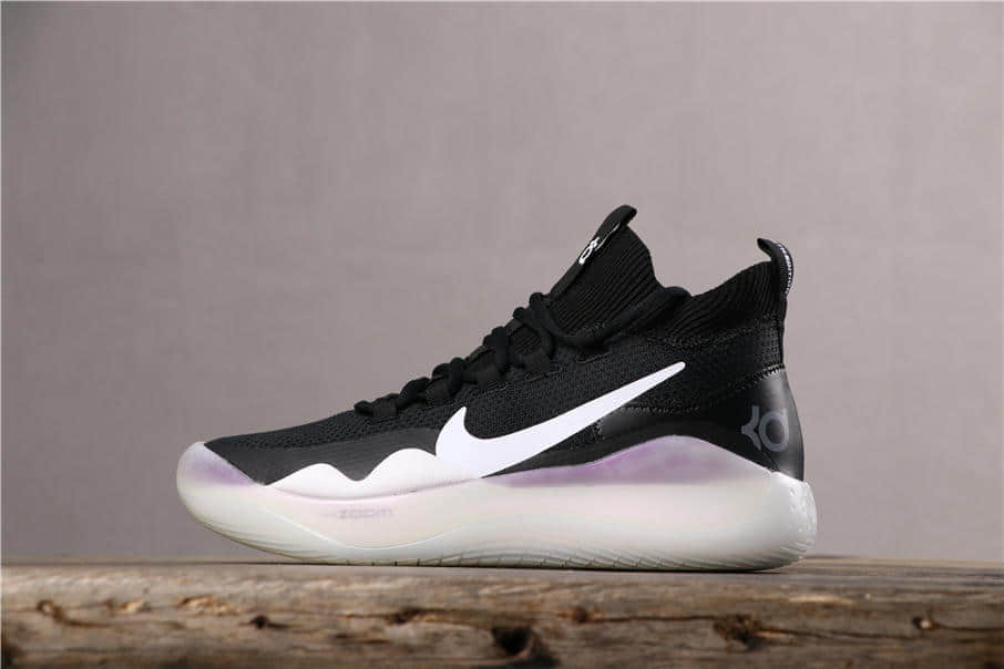 Nike Zoom KD 12 EP黑白 耐克纯原级杜兰特12代网面材料打造而成实战篮球鞋原厂钢印 (ID:1680) - 图片1