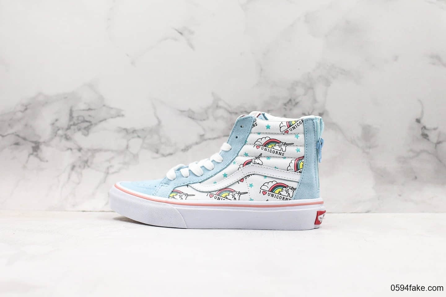 万斯Vans SK8-Hi unicorn全新独角兽配色系列高帮帆布休闲运动硫化滑板板鞋 (ID:16823) - 图片1