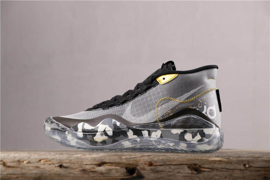 Nike Zoom KD 12 EP黑灰 耐克杜兰特12代原鞋开模公司级男子实战篮球鞋 (ID:1696) - 图片1