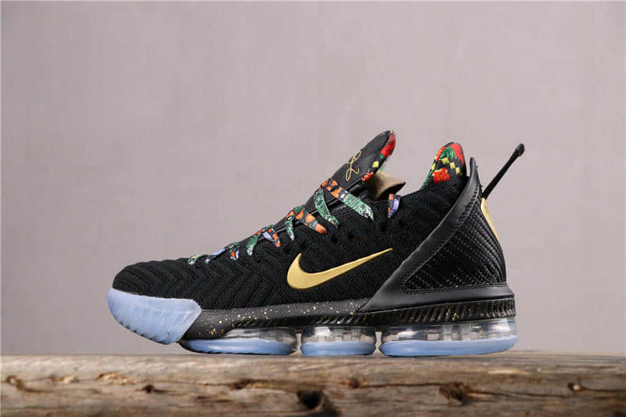 Nike Lebron Xvi EP黑冰蓝夜光 耐克公司级勒布朗詹姆斯16代签名战靴全明星王座 (ID:1712) - 图片1