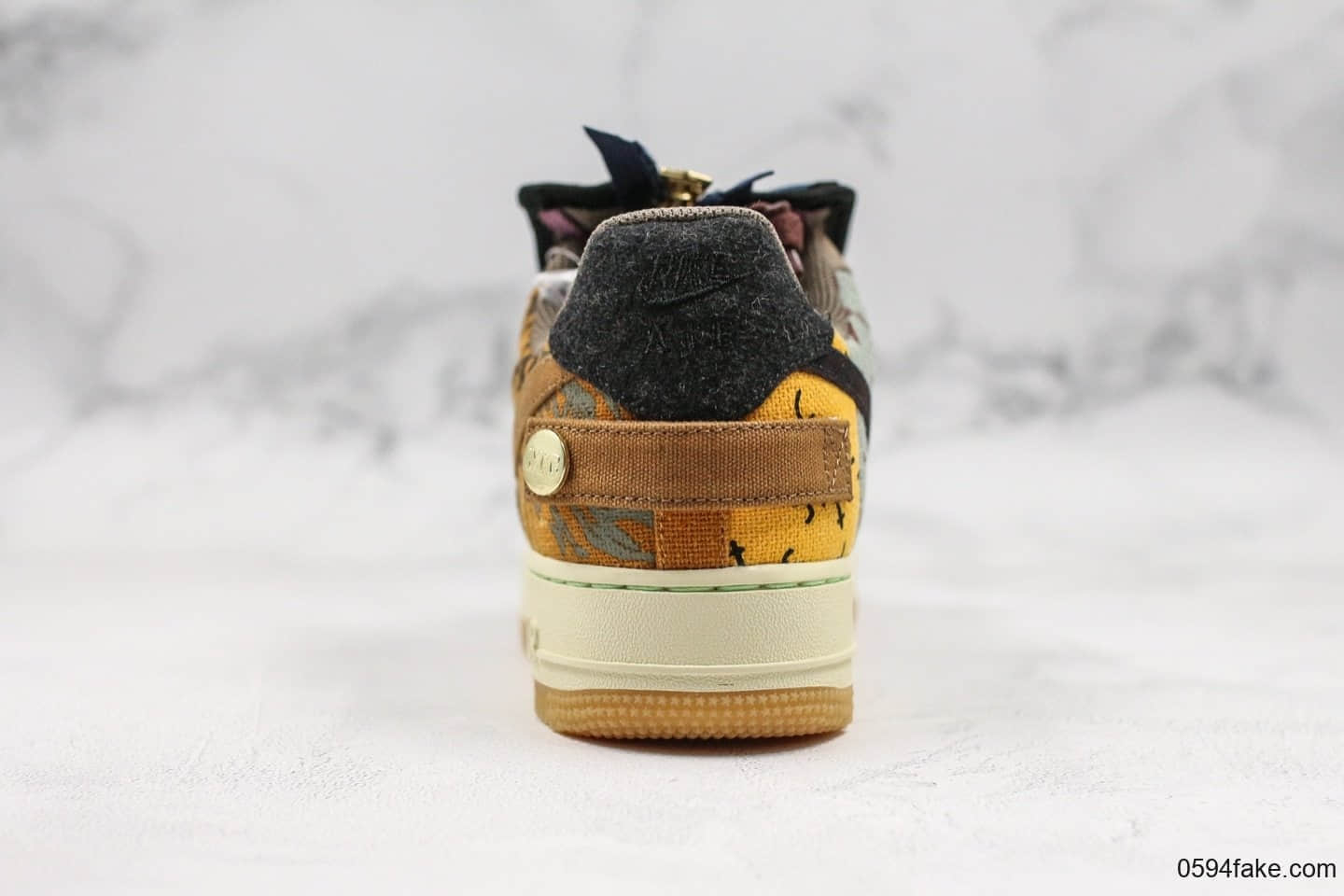 耐克Nike Air Force 1 Low ts x Travis Scott空军一号超限量联名款客供原厂灯芯绒无色差材料原模大底内置全掌气垫 货号:CN2405-900