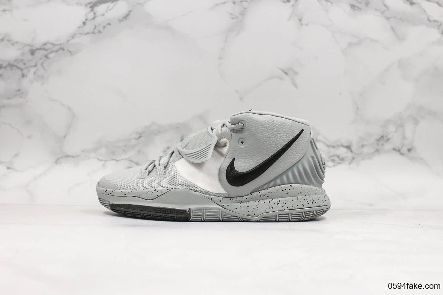 耐克Nike Kyrie 6 EP欧文6灰色纯原版本独家私模独家内置RFID防伪芯片内置ZOOM TURBO气垫 (ID:17519) - 图片1