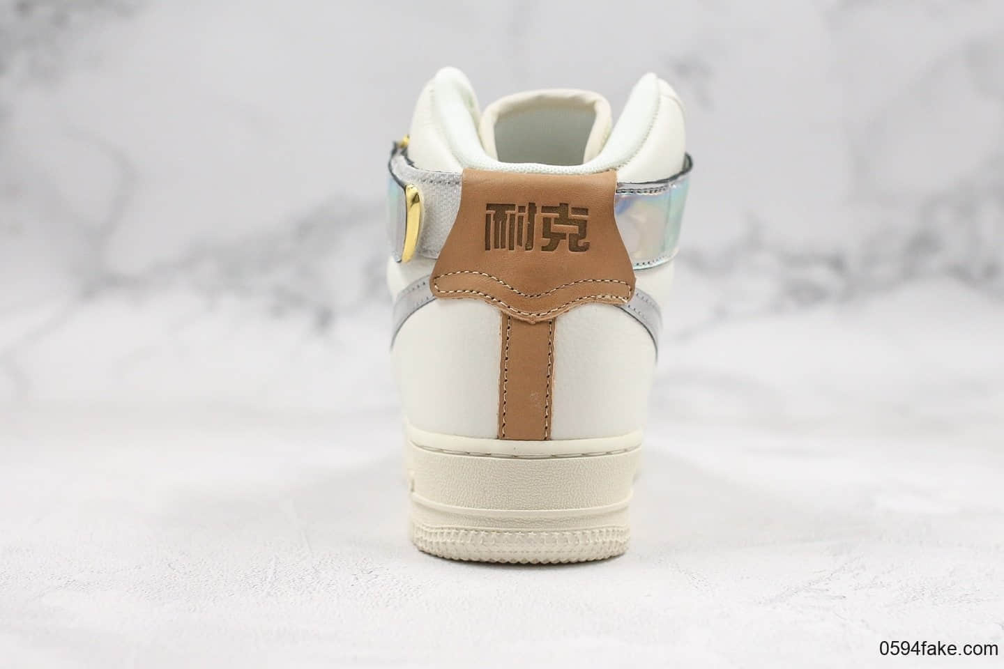 耐克Nike Air Force 1 High Nai Ke THE BUND Jester纯原版本空军一号高帮镭射上海限定顶级头层牛皮 货号:视频内容2039-100