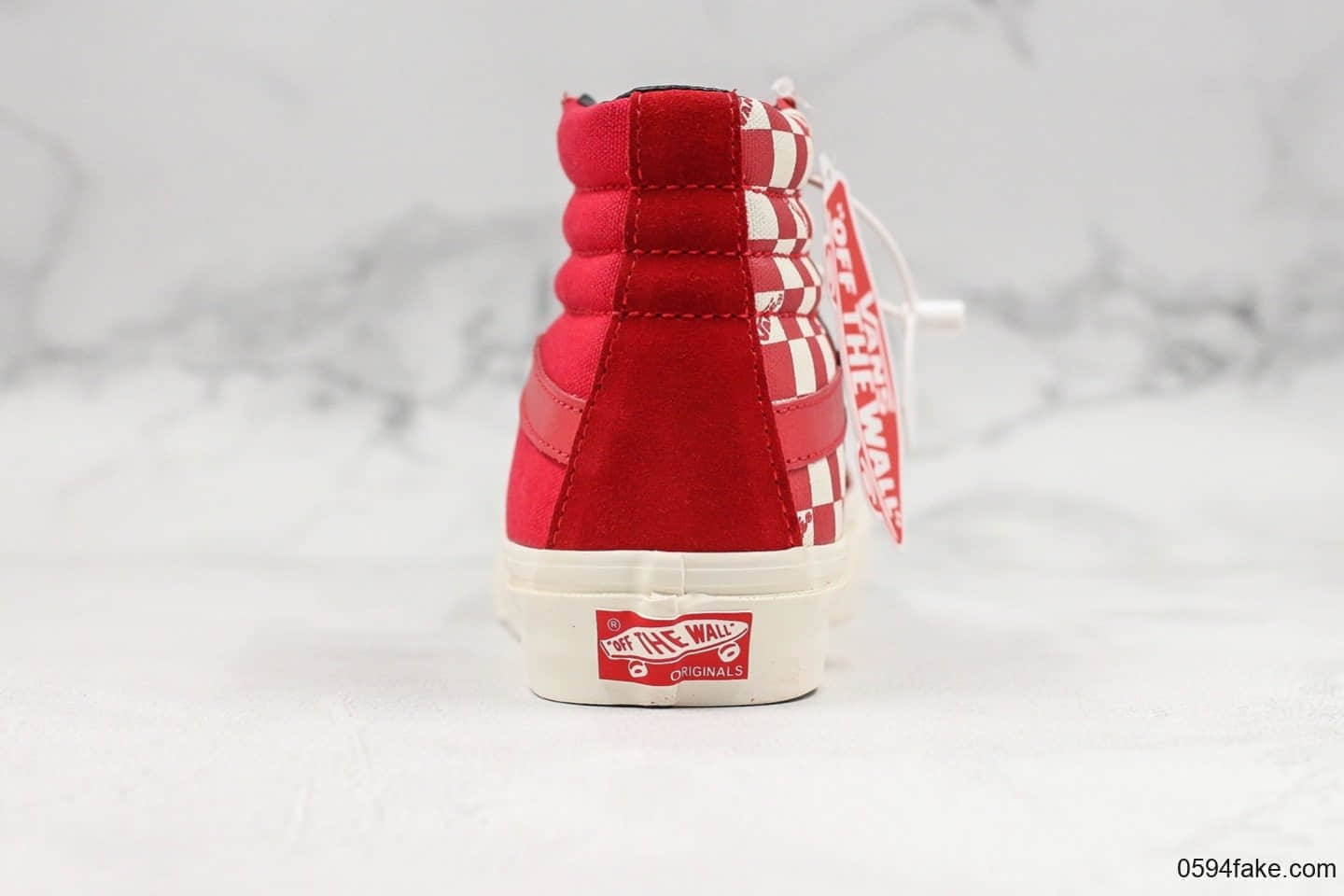 万斯VANS SK8-Hi Style 138 LX Vault公司级版本鸳鸯棋盘红格高帮半月包头硫化板鞋小红书爆款 货号：VN0A3DP9VQC