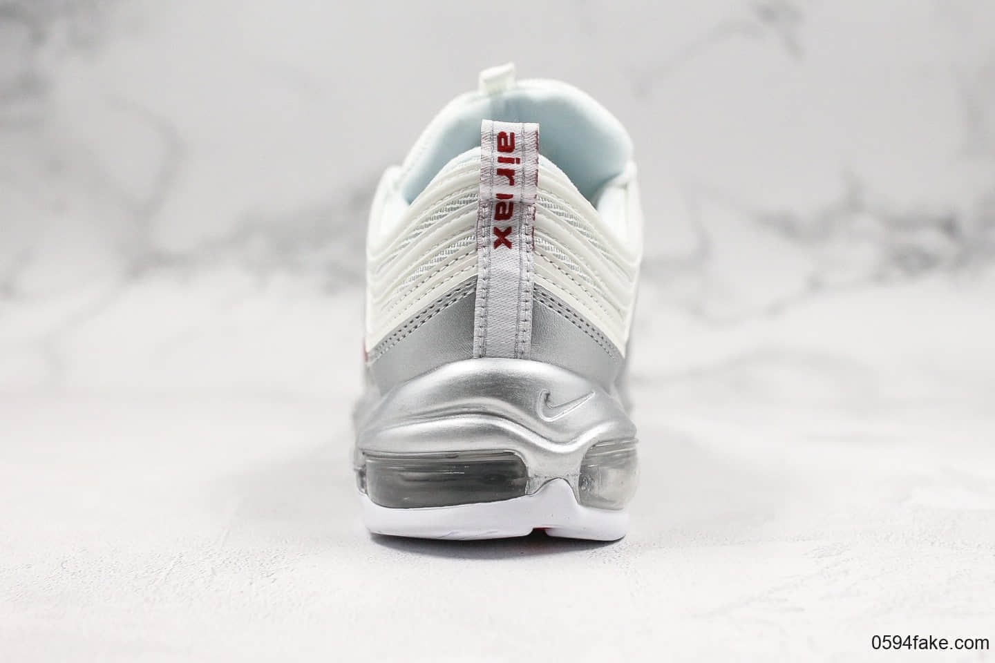 耐克Nike Air Max 97QS白银子弹公司级带半码复古气垫慢跑鞋正确版本工艺原楦开发 货号:AT5458-100