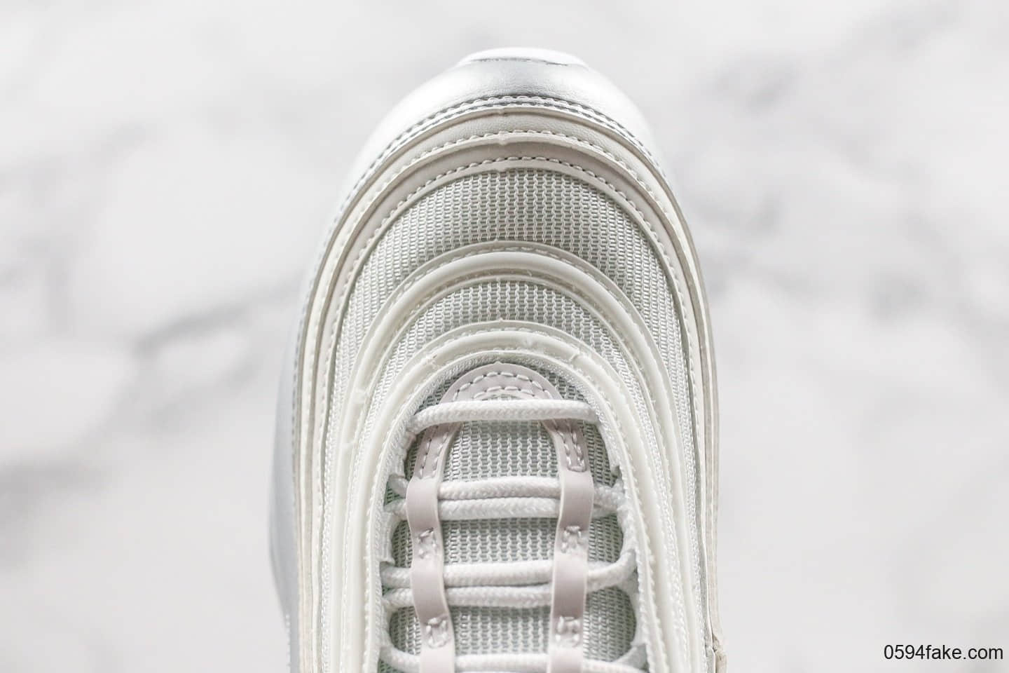 耐克Nike Air Max 97QS白银子弹公司级带半码复古气垫慢跑鞋正确版本工艺原楦开发 货号:AT5458-100
