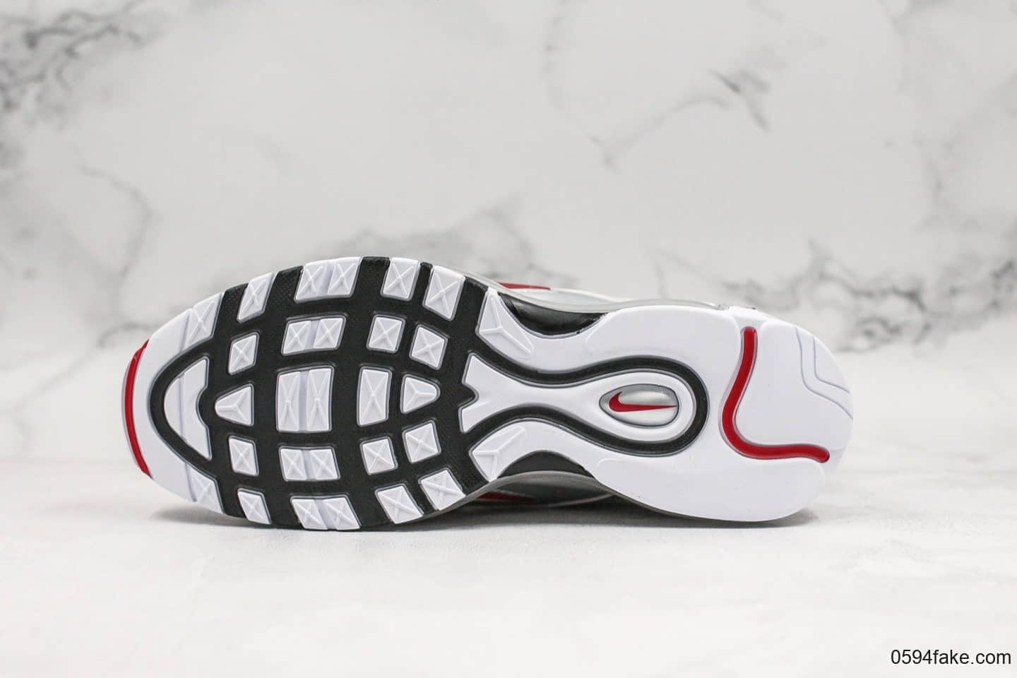 耐克Nike Air Max 97QS白银子弹公司级带半码复古气垫慢跑鞋正确版本工艺原楦开发 货号:AT5458-100