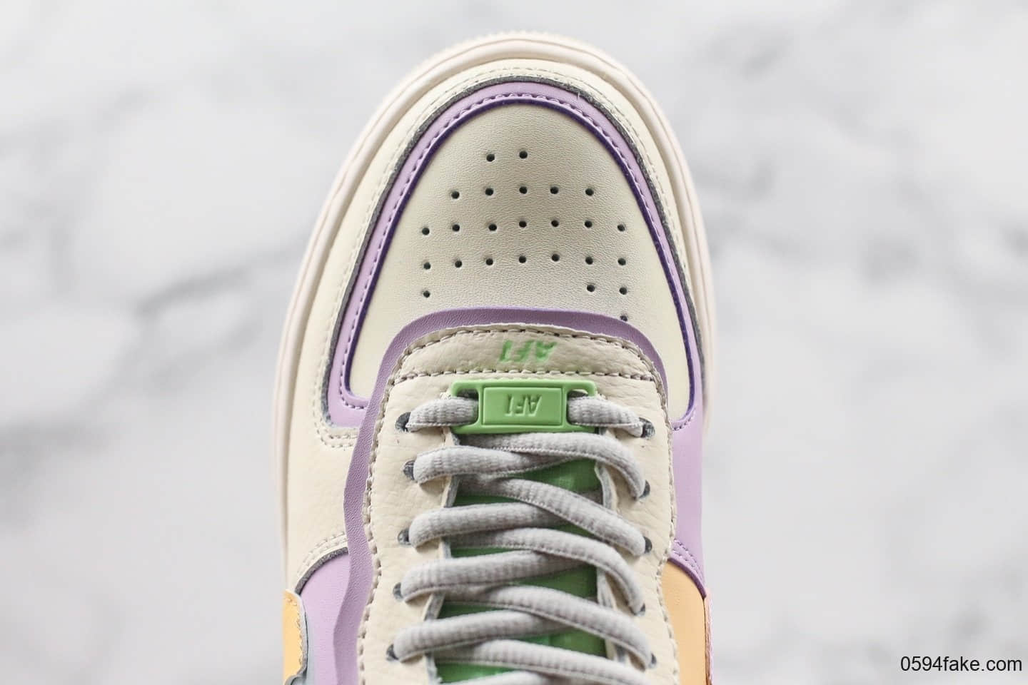 耐克Nike Air Force 1 Shadow “Tropical Twist”拼接马卡龙糖果粉公司级原鞋开发原装组合原底头层小牛皮 货号:CI0919-101