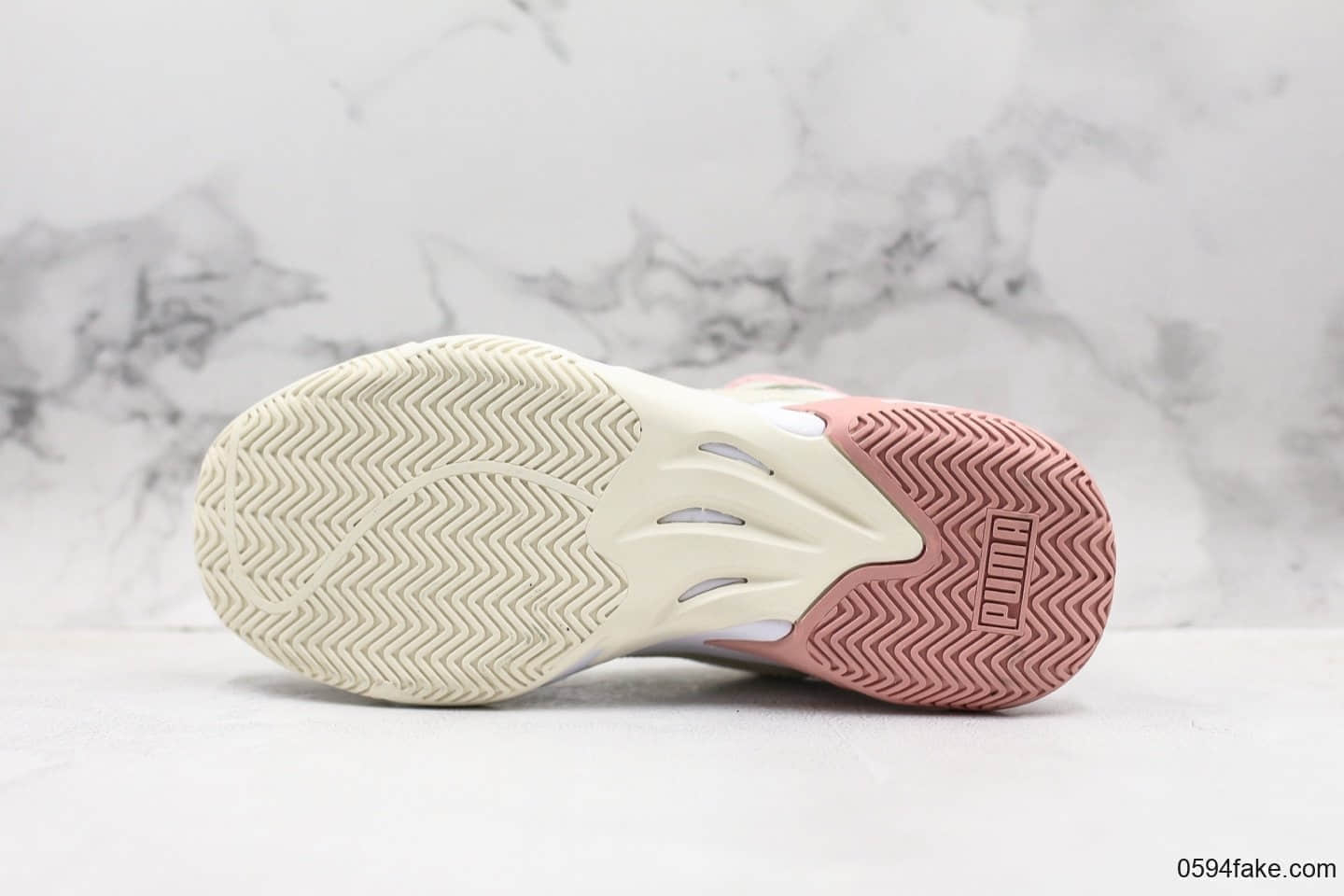 彪马Puma Storm刘雯同款老爹鞋休闲运动鞋白粉色公司级 货号:369770-04