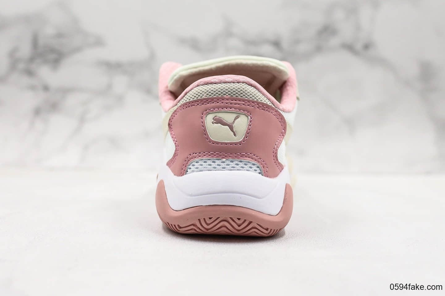 彪马Puma Storm刘雯同款老爹鞋休闲运动鞋白粉色公司级 货号:369770-04