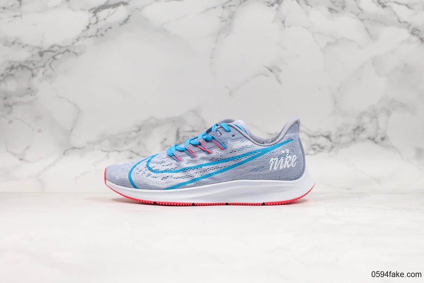 耐克Nike Air Zoom Pegasus 36 JDI登月36代休闲跑步鞋灰蓝色真标带半码编织飞线面透气运动鞋 (ID:18210) - 图片1