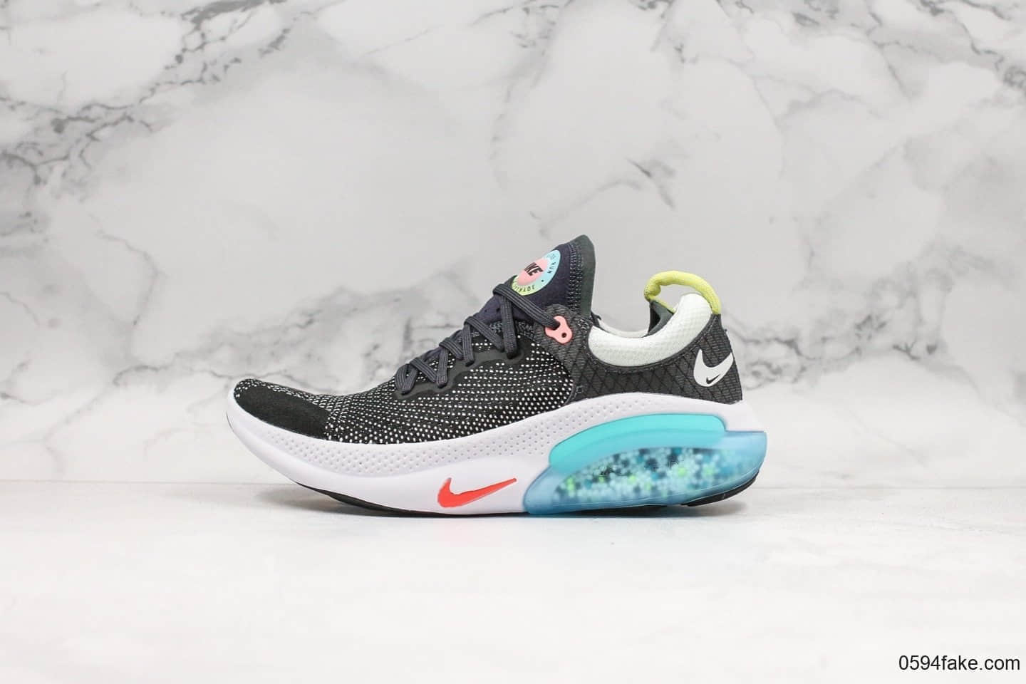 耐克Nike Joyride Run Flyknit Racer“Blue”全新缓震科技跑鞋黑蓝公司级带半码脚感舒适软弹 货号:AQ2730-007