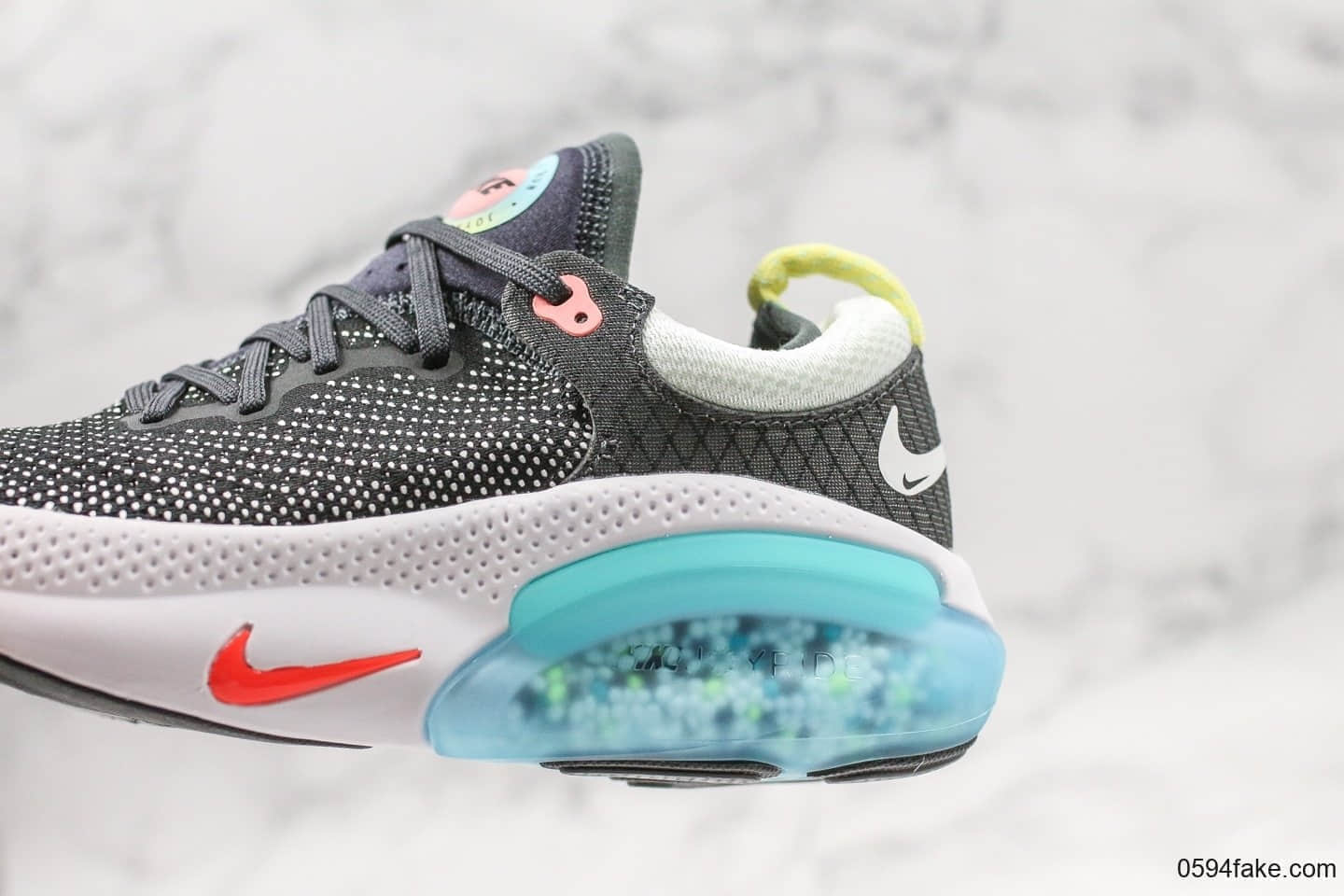 耐克Nike Joyride Run Flyknit Racer“Blue”全新缓震科技跑鞋黑蓝公司级带半码脚感舒适软弹 货号:AQ2730-007