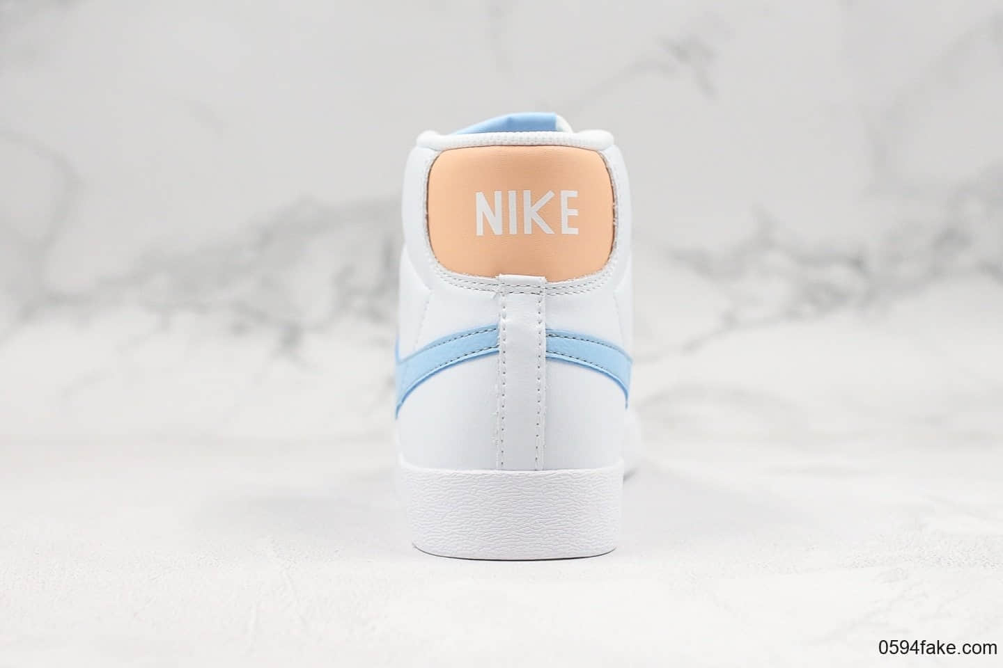 耐克Nike Blazer Mid Vintage Suede开拓者中帮板鞋橙蓝真标优质原楦开发版型无色差皮革材质 货号：视频内容9376-604