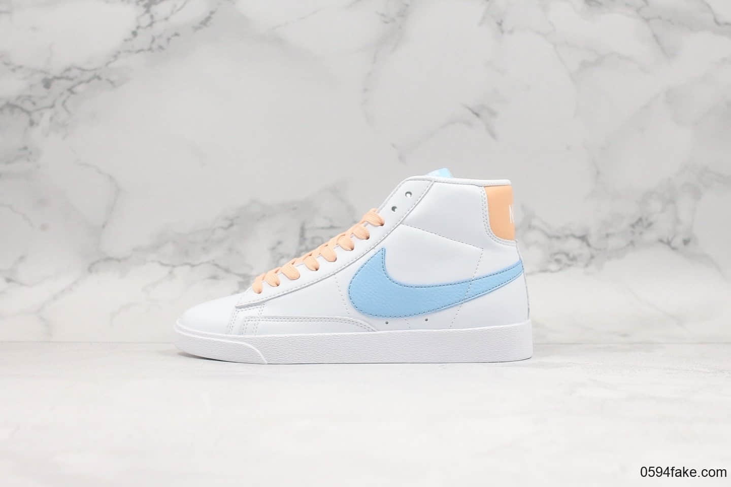 耐克Nike Blazer Mid Vintage Suede开拓者中帮板鞋橙蓝真标优质原楦开发版型无色差皮革材质 (ID:18265) - 图片1