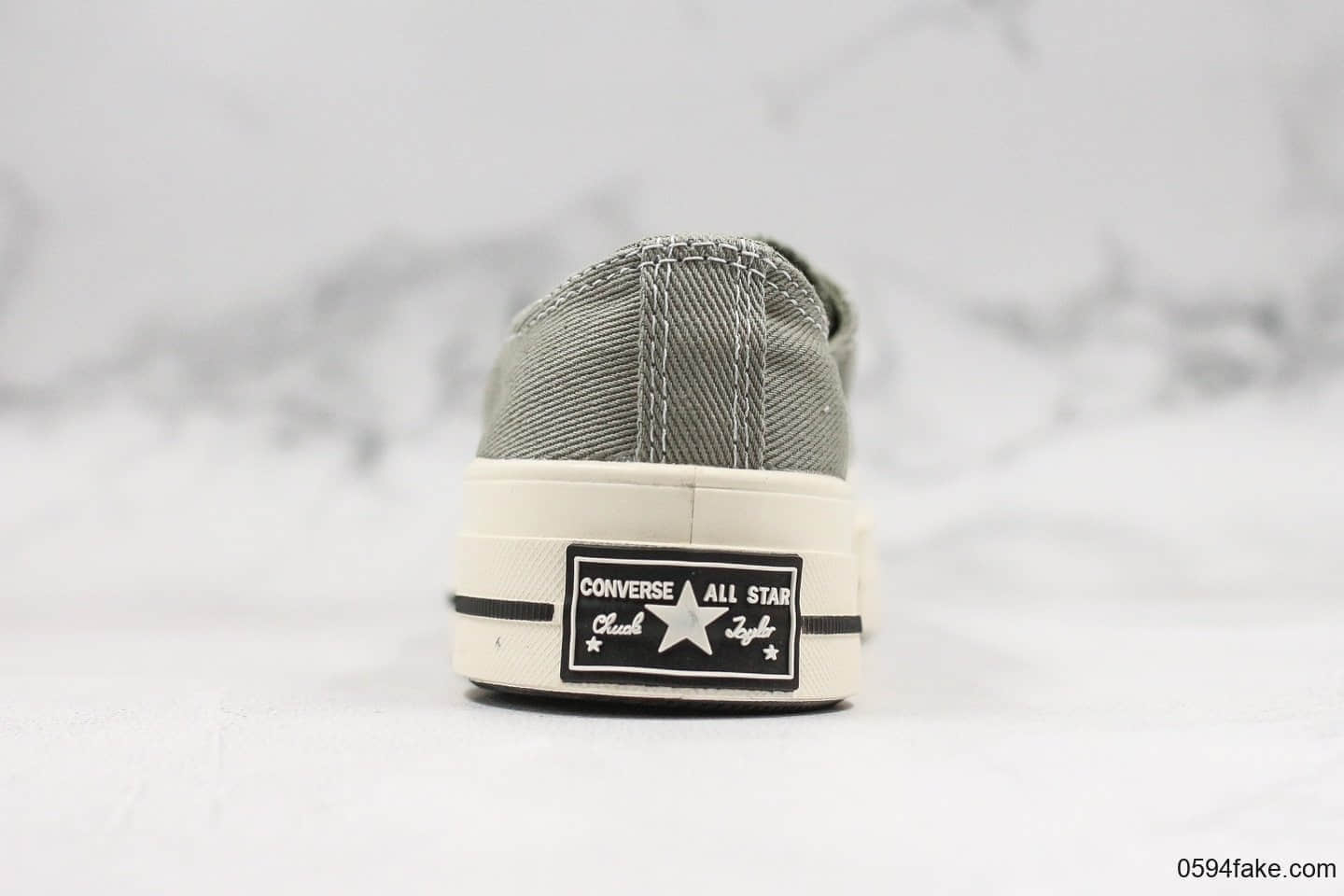 匡威Converse chuck 70低帮板鞋硬玉绿公司级带半码原厂冷硫工艺原楦开发正确蓝底 货号:165470C