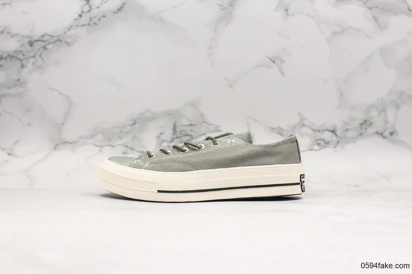 匡威Converse chuck 70低帮板鞋硬玉绿公司级带半码原厂冷硫工艺原楦开发正确蓝底 货号:165470C