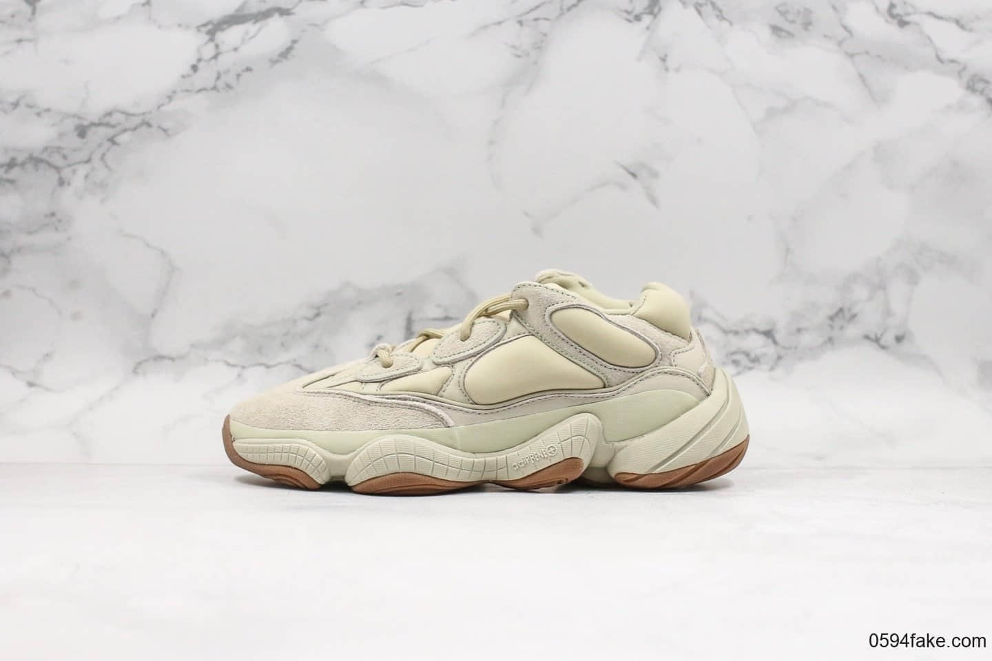 阿迪达斯adidas Yeezy 500“ Stone”椰子500老爹鞋休闲跑鞋磐石纯原带半码原档案原楦头开模原厂皮革 (ID:18468) - 图片1