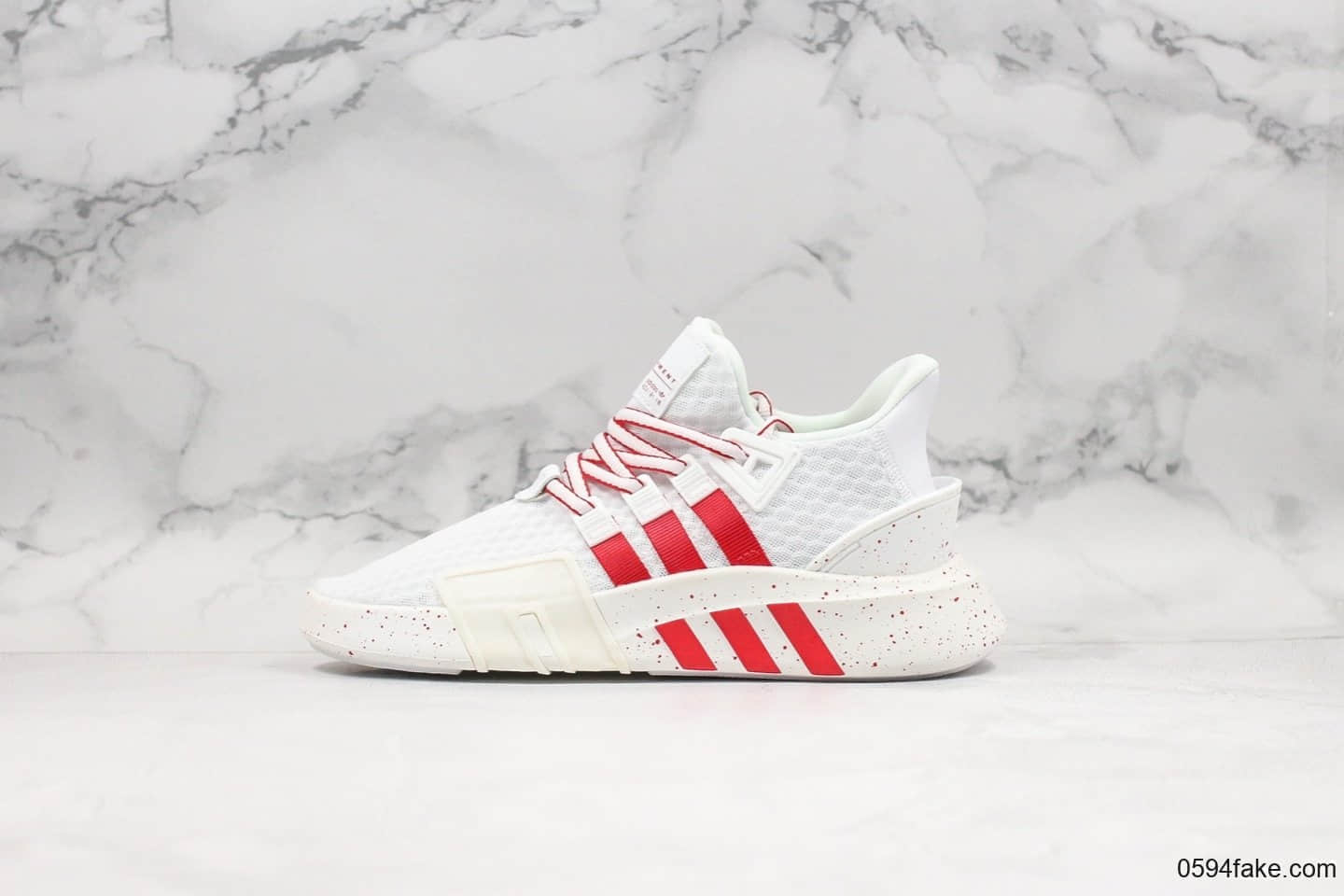 阿迪达斯adidas EQT Bask ADV 蜂窝呼吸透气运动鞋白红公司级带半码官方原鞋楦膜丽新中底原厂PU大底 货号:BD7885