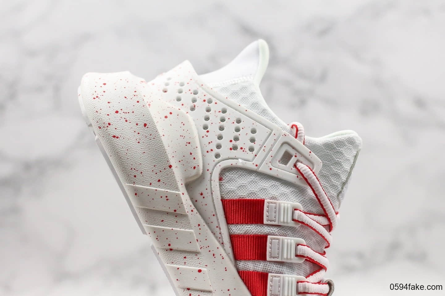 阿迪达斯adidas EQT Bask ADV 蜂窝呼吸透气运动鞋白红公司级带半码官方原鞋楦膜丽新中底原厂PU大底 货号:BD7885