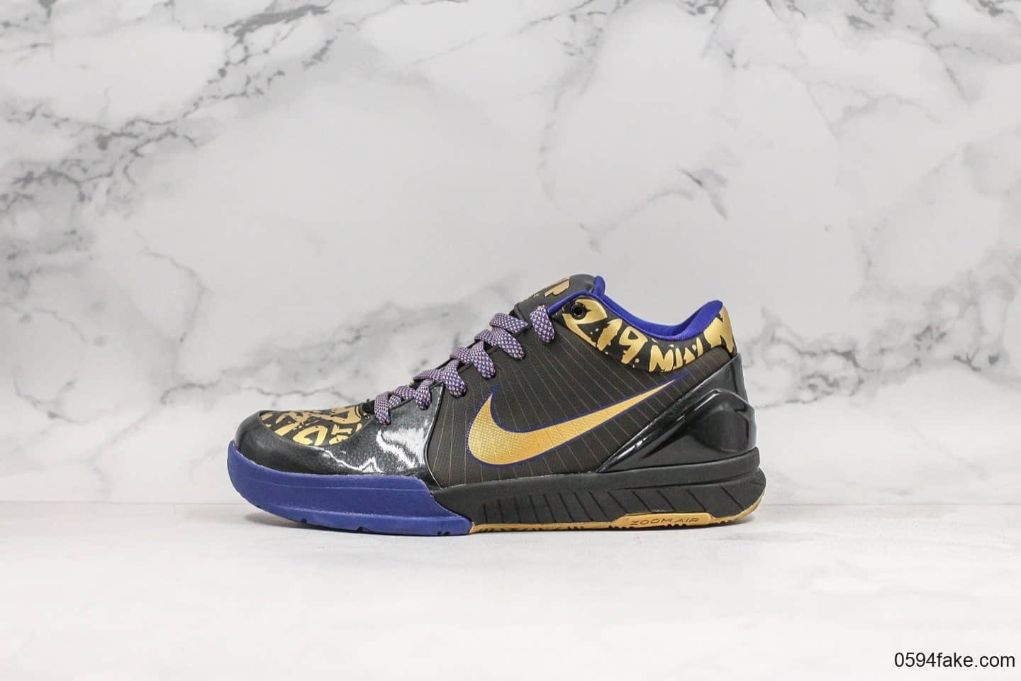 耐克Nike Zoom Kobe 4纯原版本科比4代字母涂鸦及时行乐专业实战篮球鞋内置碳板+Zoom气垫缓震 货号:354187-001