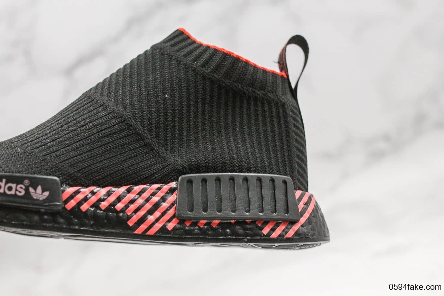 阿迪达斯Adidas NMD CS1 PK Cloud Black纯原版本NMD跑步鞋搭载Boost技术黑色EVA中底敏感内容经典袜子鞋 货号:G27354