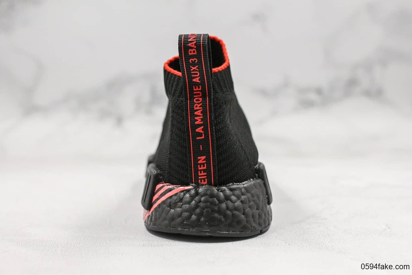 阿迪达斯Adidas NMD CS1 PK Cloud Black纯原版本NMD跑步鞋搭载Boost技术黑色EVA中底敏感内容经典袜子鞋 货号:G27354