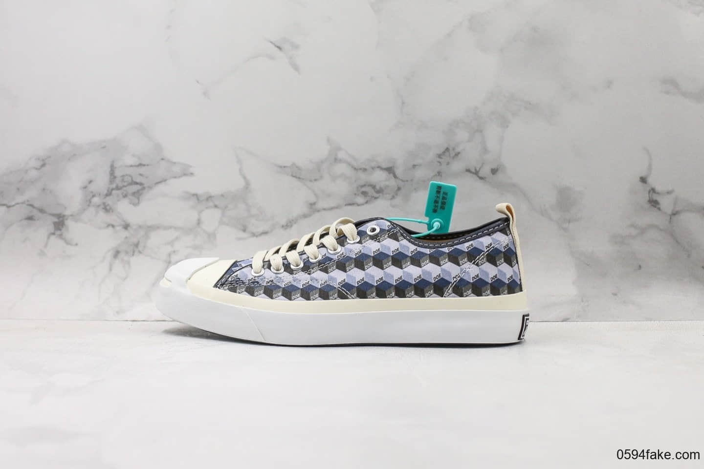 匡威Converse x DOE公司级版本联名周年纪念款迷幻立方开口笑男女款板鞋休闲鞋低帮开口笑原鞋原楦 (ID:19370) - 图片1