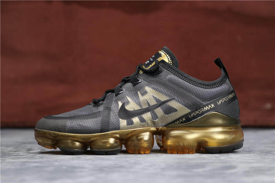 Nike Air VaporMax 2019黑黄气垫 耐克真标品质2019全掌气垫原盒钢印 (ID:1966) - 图片1
