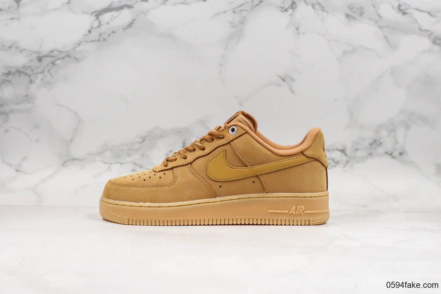 耐克Nike Air Force 1 Low 07 LV8 Wheat Flax纯原版本全新二维码工厂雪花纹低帮小麦空军一号 (ID:19670) - 图片1