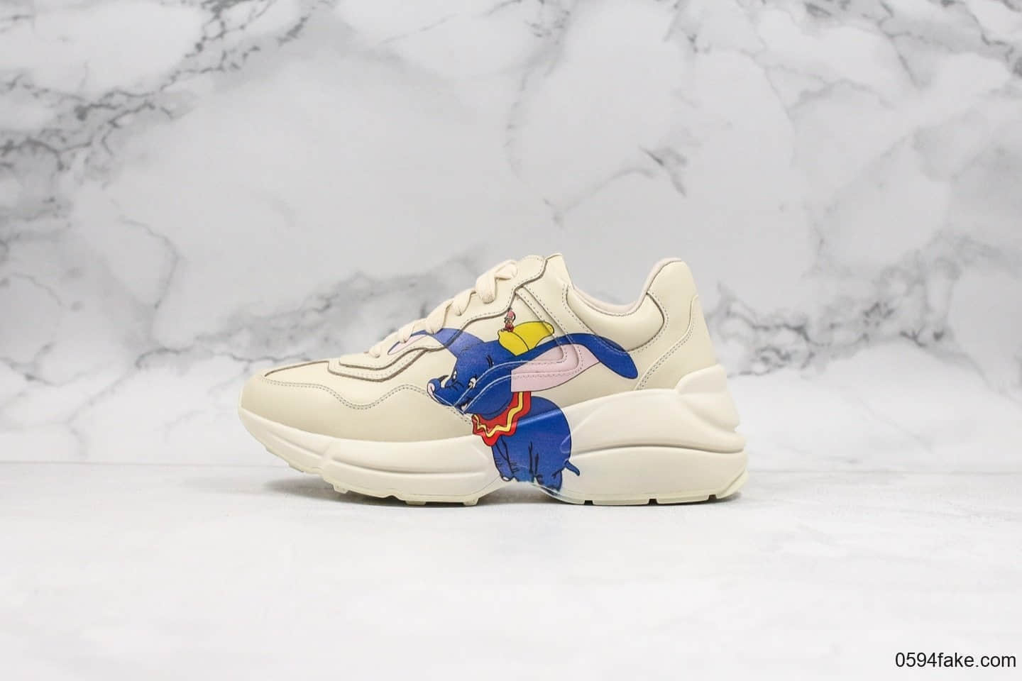古驰Gucci Rhyton Vintage Trainer Sneaker莞产顶级纯原版本古驰老爹鞋小飞象配色原鞋开模原档案数据开发全套配件 (ID:20501) - 图片1