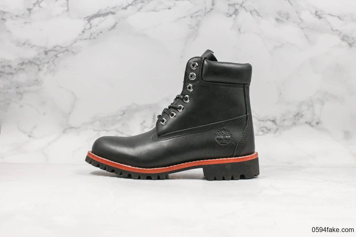 天伯伦Timberland中山代工厂经典6寸黑色专柜品质顶级头层防水面料高帮马丁靴 (ID:20724) - 图片1