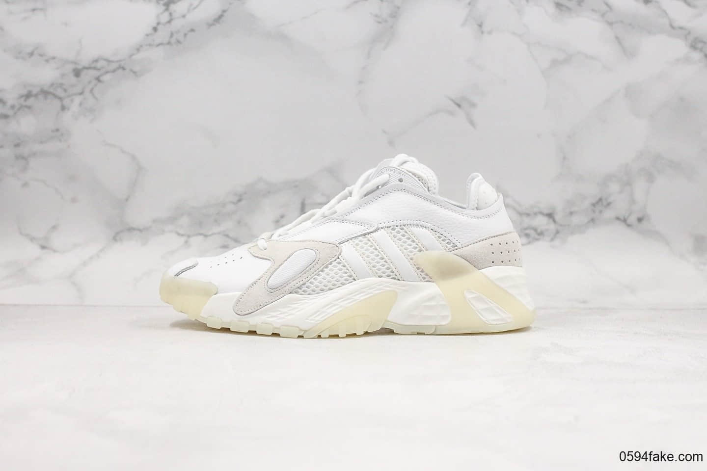 阿迪达斯adidas streetball“小椰子700”复古老爹鞋白色纯原目前市面最高版本杜绝磨脚 (ID:21652) - 图片1