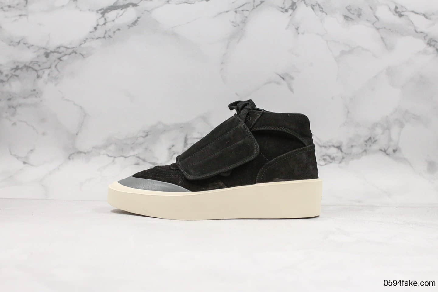 敬畏上帝Fear of God Skate Mid Suede Sneaker纯原版本FOG恐惧上帝中帮魔术贴黑米白3M反光原盒原标原档案数据开发 (ID:21754) - 图片1