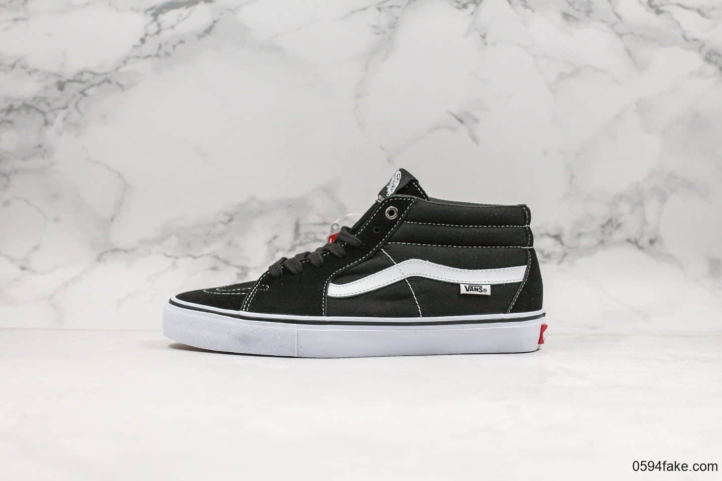 万斯VANS SK8-Mid PRO公司级版本经典高帮中性滑板鞋原档案数据开发原盒原标原厂硫化工艺 货号:VN0A347UY28