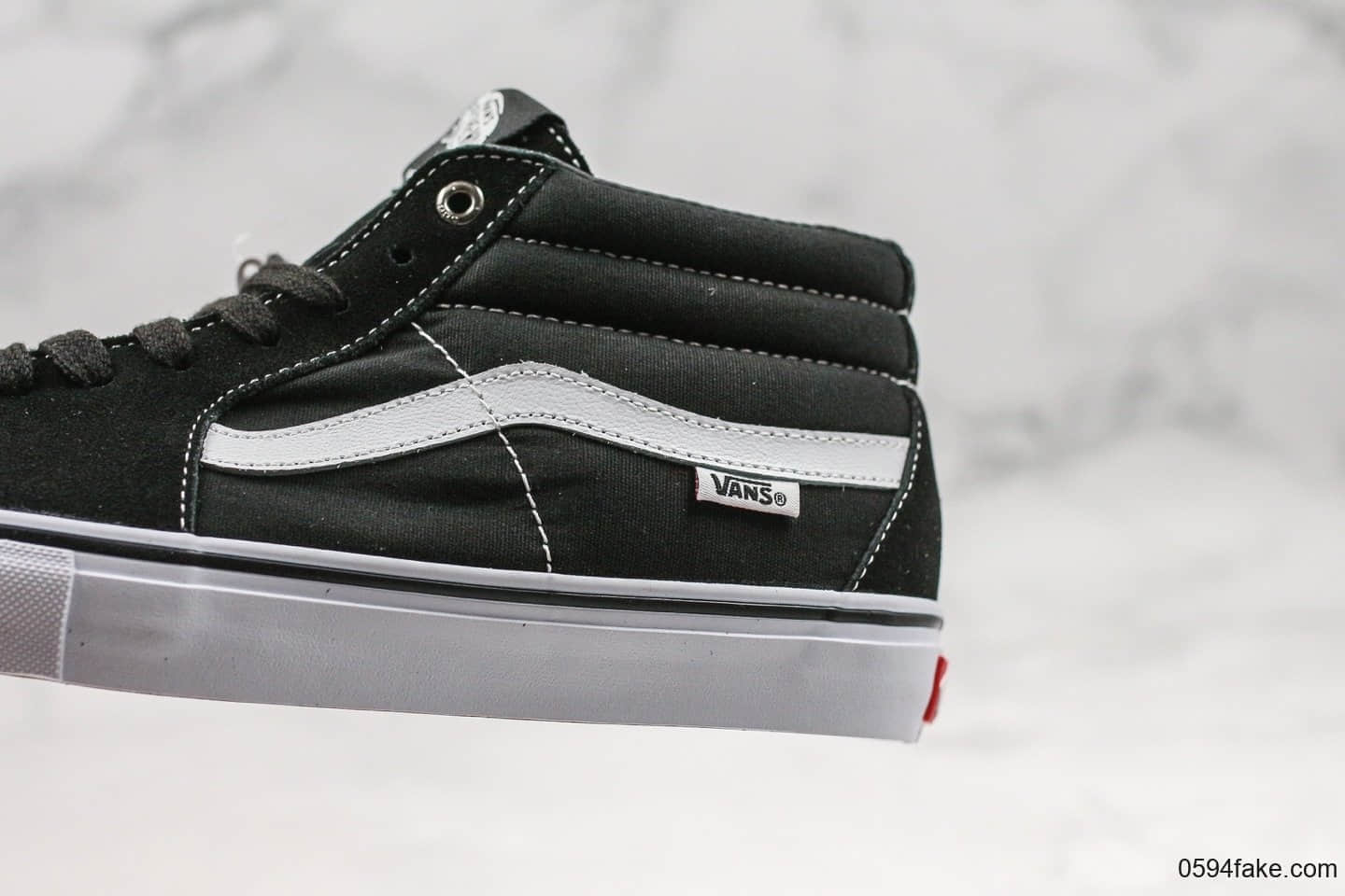 万斯VANS SK8-Mid PRO公司级版本经典高帮中性滑板鞋原档案数据开发原盒原标原厂硫化工艺 货号:VN0A347UY28