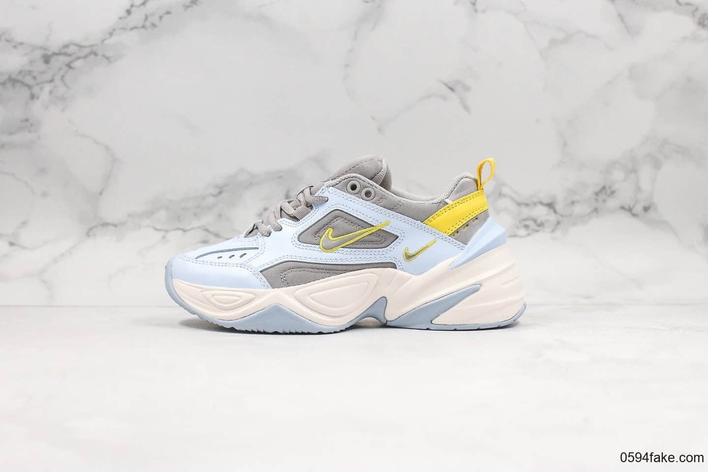 耐克Nike M2K Tekno ‘Pink Foam纯原版本灰浅蓝m2k老爹鞋青岛原厂发泡技术愿档案数据开发 (ID:22545) - 图片1