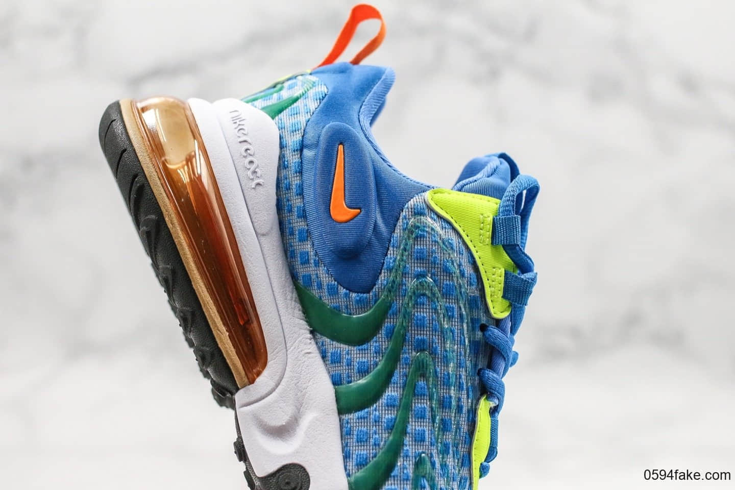耐克Nike Air Max 270 SE纯原版本max270混合科技白蓝配色3M反光后半掌可视气垫原盒原标 货号：敏感内容6870-401