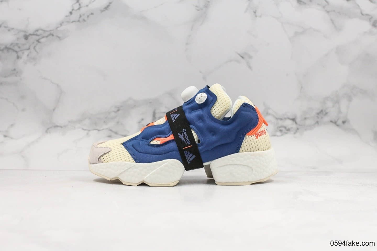 阿迪达斯Adidas Instapump Fury Boost Prototype x Reebok纯原版本锐步全新联名系列白蓝配色大底Boost缓震效果原档案数据开发 (ID:22769) - 图片1