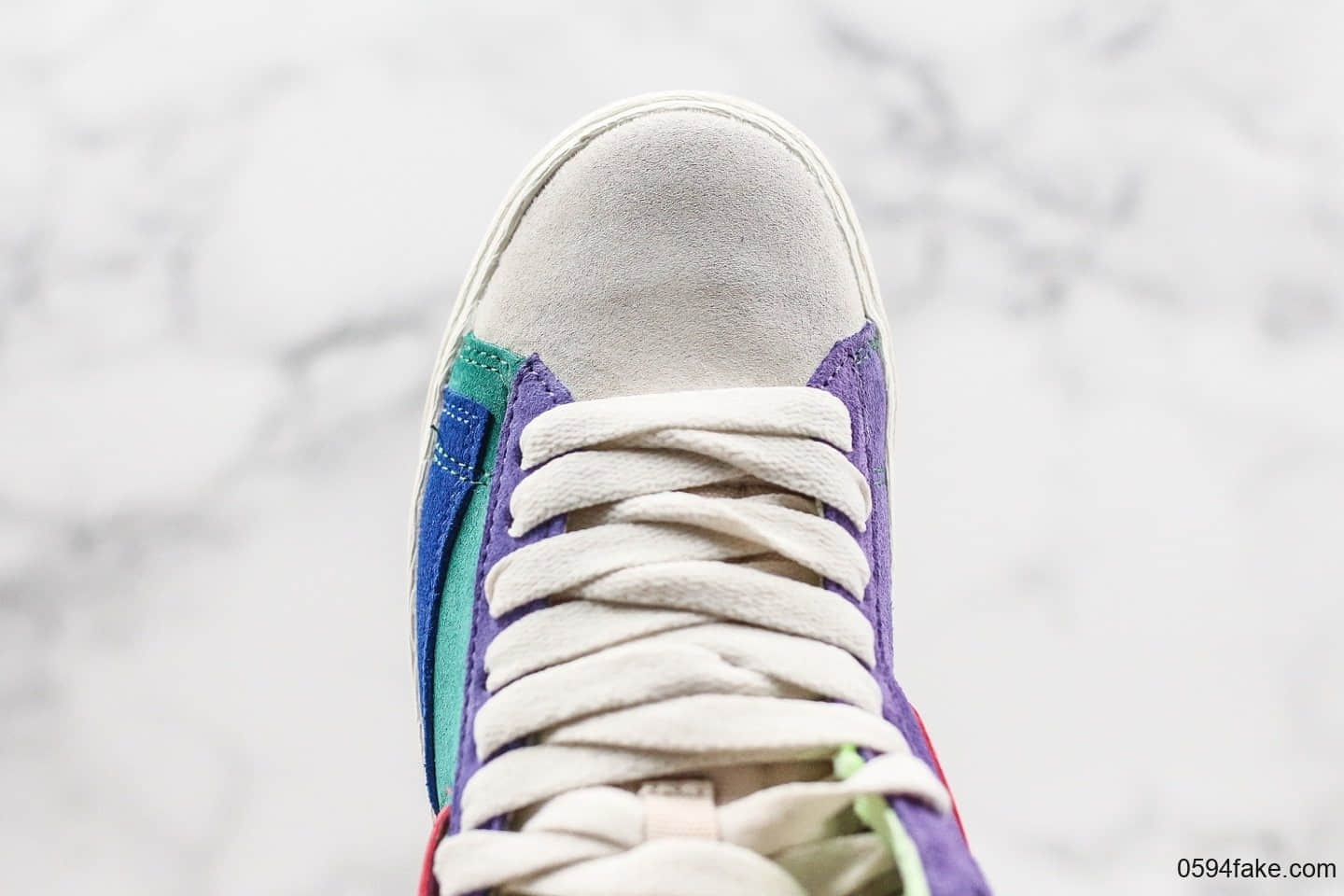 耐克Nike Blazer Mid公司级版本开拓者马卡龙配色拉链款2019新款女子解构拼色休闲高帮板鞋 货号:CQ7786-561