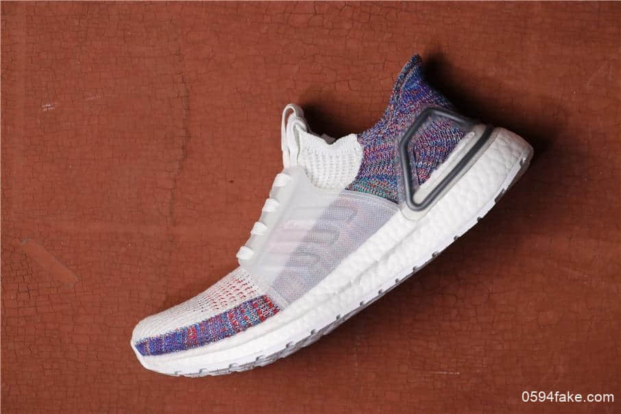 Adidas Ultra Boost 19 W阿迪达斯UB5.0白色七彩巴斯夫原厂大底原标原盒 (ID:2373) - 图片1