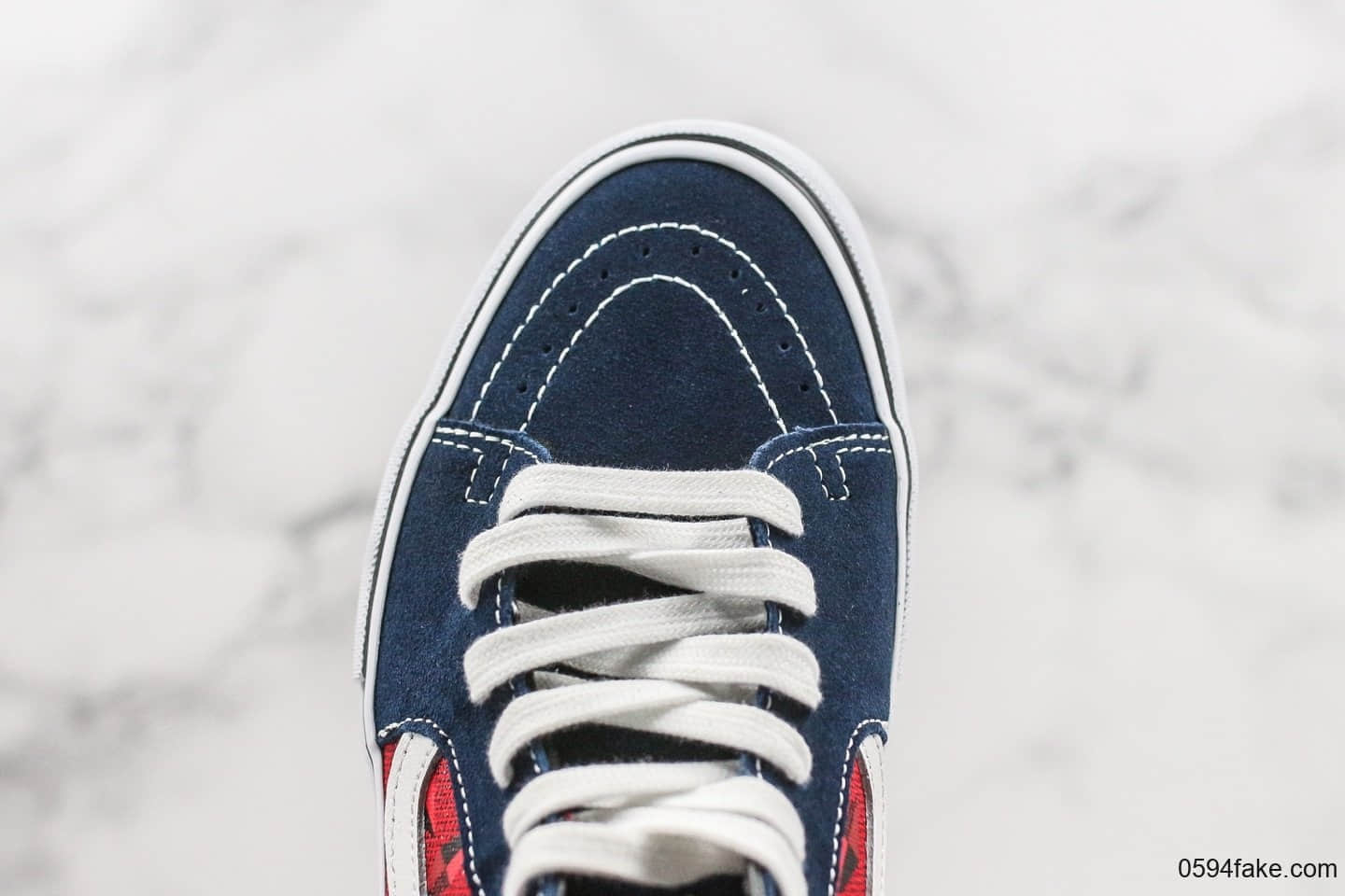 万斯Vans Sk8-Hi Pro x Supreme公司级联名款vans中帮板鞋原厂硫化大底原盒原标大几率过验 货号:VN0A45JDTEB-20