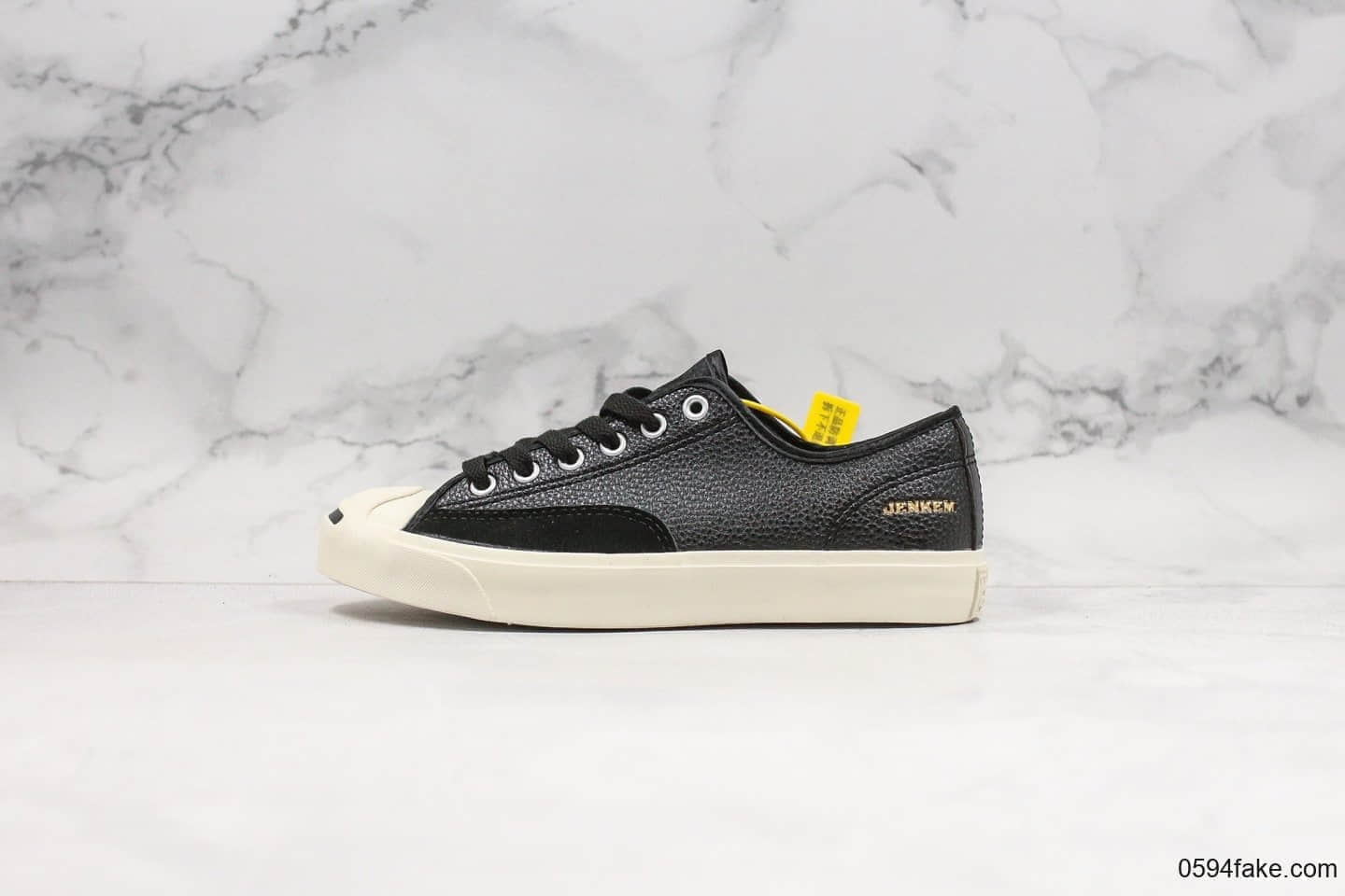 匡威Converse x Jenkem JP Pro – A Shoe Dedicated to Getting Lost JENKEM公司级版本联名款皮面拼接黑白开口笑原盒原标区别市面通货版本 (ID:24053) - 图片1