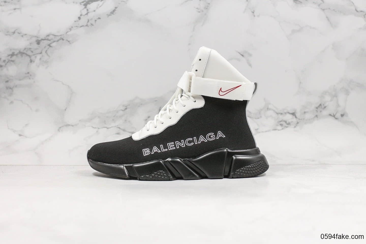 巴黎世家Balenciaga Speed knit Mid sneakers纯原版本耐克回到未来联名款全新双层RB超软PU组合大底 (ID:24328) - 图片1