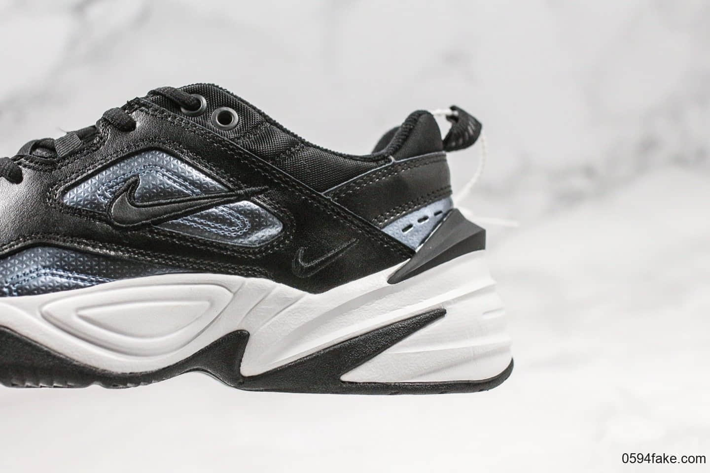 耐克Nike M2K Tekno ESS纯原版本复古m2k老爹鞋黑深蓝青岛原厂代工出货一次发泡成型 货号:CJ9583-001