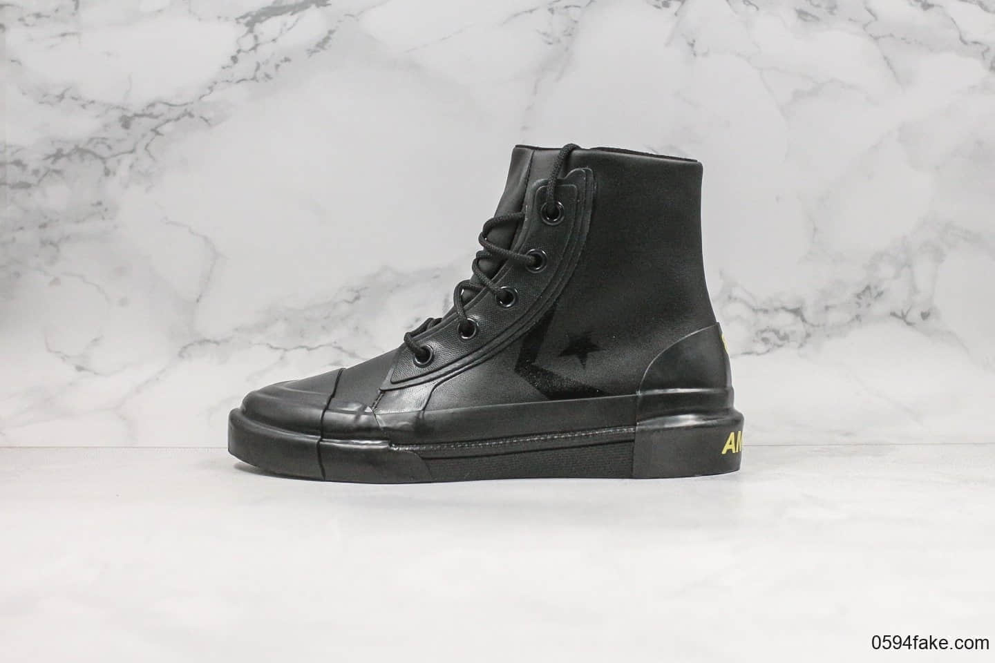 匡威Converse x A敏感内容USH纯原版本秋冬款皮面高帮军事风原厂硫化工艺原档案数据开发原盒原标 (ID:24485) - 图片1