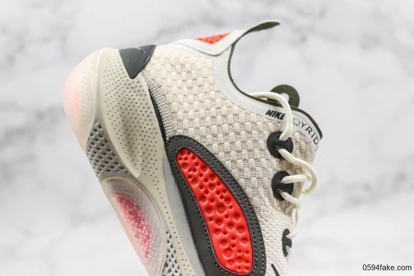 耐克Nike Joyride CC3 Flyknit视频内容纯原版本颗粒跑鞋三代米橙红色内置真Boost颗粒缓震区别市面通货版本 货号：AT6395-101